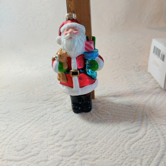 Hallmark Keepsake Santa Clause Jolly Old Elf Glass Ornament 2010 - Picture 7 of 7